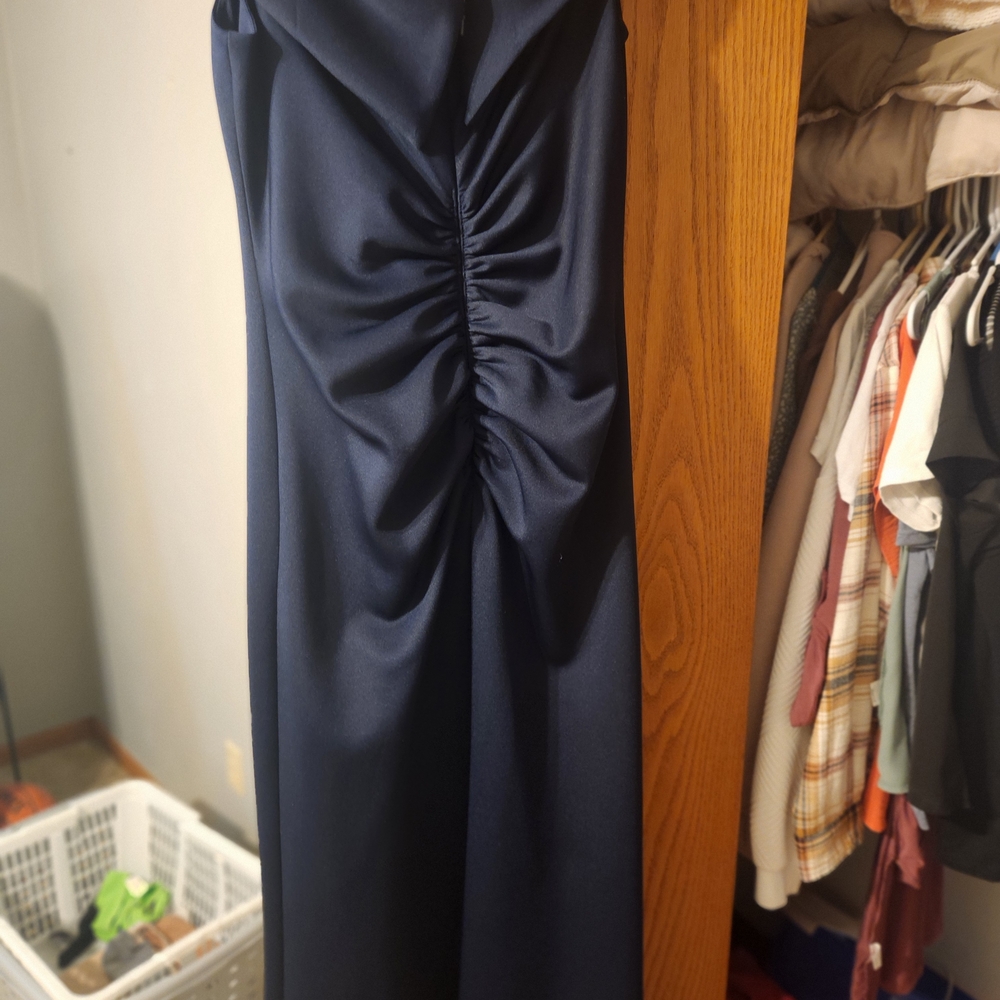 Xscape Navy Blue Dress - Picture 2 of 5